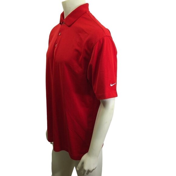 NIKE MENS  GOLF NIKE FIT DRY RED POLO SHIRT SZ LG - Picture 4 of 6